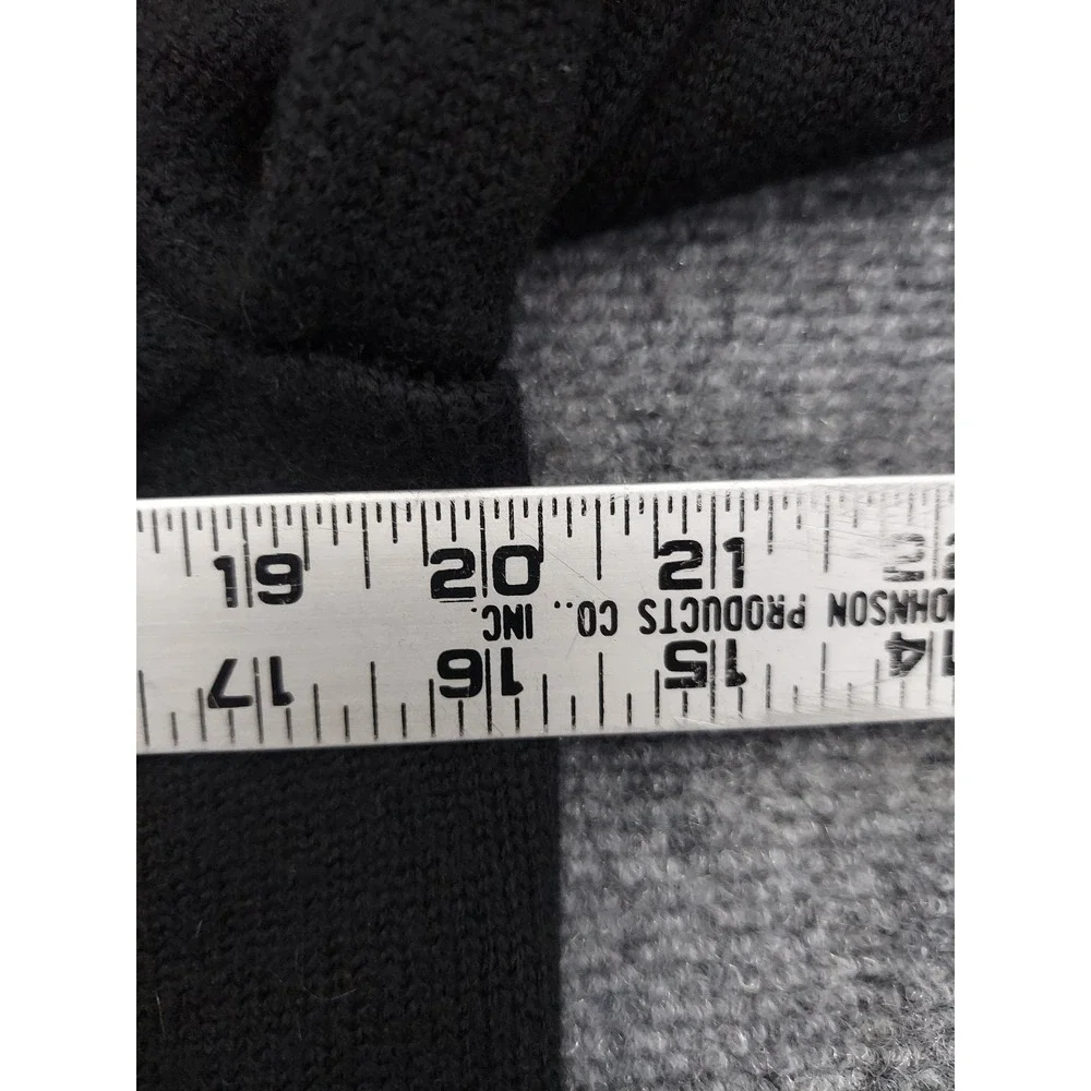 Banana Republic Sweater Mens Large Black 100% Wool Shawl Collar Pullover Grandpa